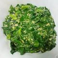 みにまめ's cooksnap of when they made 美味しい！モロヘイヤの胡麻和え.