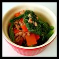 柚子芽's cooksnap of when they made 小松菜とツナの味ぽんマイルド和え.