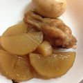 わごわご's cooksnap of when they made 焼きつけた鶏手羽元と大根の煮物.