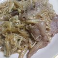sanama0826's cooksnap of when they made ネギとキノコの甘辛いため.