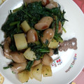 ふかちよ's cooksnap of when they made ほうれん草とじゃがいもの炒めもの.