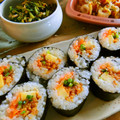 なっち船長's cooksnap of when they made ちょいピリ☆そぼろの海苔巻き.