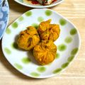 にきけん's cooksnap of when they made レンジで♪かぼちゃの茶巾サラダ.
