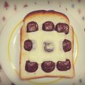 ma:9's cooksnap of when they made チョコチーズトースト。.