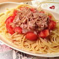 ♡Yukaぶ♡'s cooksnap of when they made ツナとみぞれ乗っけただけ♪和風パスタ.