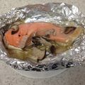りくたんたたん's cooksnap of when they made ♥サーモンのホイル焼き♥.