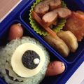 かなっぴ〜's cooksnap of when they made キャラ弁 モンスターズインク マイク.