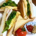 NIUD's cooksnap of when they made サンドウィッチ～たっぷり卵～.