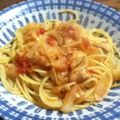 ponkob's cooksnap of when they made 簡単☆塩麹で野菜たっぷりトマトスープスパ.