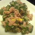 jerrytomo's cooksnap of when they made オクラのツナゴマ和え.