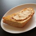 WOODs´'s cooksnap of when they made きな粉とピーナッツクリームのトースト♪.