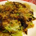 mmameco's cooksnap of when they made お好み焼き気分♪な目玉焼き.