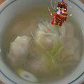 おろくにける's cooksnap of when they made 簡単昼ごはん☆水餃子スープ！！！！.