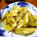 B子chan's cooksnap of when they made ふきと豚肉の梅昆布炒め.