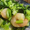 あゆたっくん's cooksnap of when they made 海老と小松菜のあっさりオリーブオイル炒め.