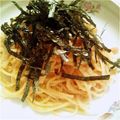 satorutomo's cooksnap of when they made 簡単よ♡たらこスパゲッティ♡.