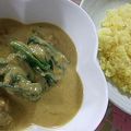 moruchama's cooksnap of when they made チキンとホウレン草のココナツカレー.