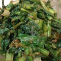 楽楽楽してる's cooksnap of when they made 我が家の常備菜♪　かぶ葉のゴマ炒め.