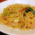 mayfair524's cooksnap of when they made ベーコンとネギと黒胡椒の和風パスタ.