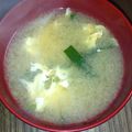 ハニーハニー77's cooksnap of when they made ☆にらの卵とじ味噌汁☆.