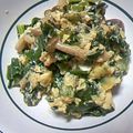 しんしょうはは's cooksnap of when they made 5分で！小松菜炒めて卵でとじたん。.