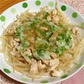 ひぴちゅー's cooksnap of when they made 余った鶏皮でおつまみ＊鶏皮もやしポン酢.