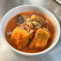 azbjbn's cooksnap of when they made かぼちゃと大豆のトマトクリーム煮.