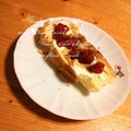 komugiko4's cooksnap of when they made 苺とクリチーの黒蜜トースト.