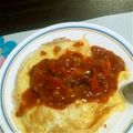 いくうき's cooksnap of when they made オムライス＊ナスのトマトソース♡.