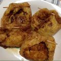moon10's cooksnap of when they made うまうま甘辛納豆巾着煮★.