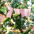 さかくりらん's cooksnap of when they made ほうれん草とベーコンの卵炒め.