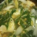 ヒロナ１０３'s cooksnap of when they made 水菜のふわふわ卵スープ.