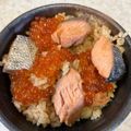 あい♪らんど's cooksnap of when they made 宮城出身夫絶賛！鮭といくらのはらこ飯.