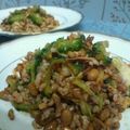 ニコニコまっきー's cooksnap of when they made ひき肉納豆で！豚キムゴーヤーチャンプルー.