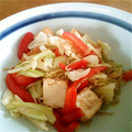 れのれのれの's cooksnap of when they made ☆キャベツと厚揚げとしらすのポン酢炒め☆.