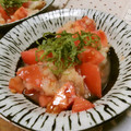 快くん's cooksnap of when they made トマトとおろし大根の金山寺味噌和え.