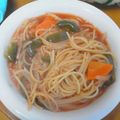 nazukistep's cooksnap of when they made トマトスープでパスタ.