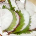 Satoco❋'s cooksnap of when they made 太らないおつまみ。大根のたたき梅サンド.