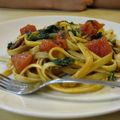 MATHILDA's cooksnap of when they made ほうれん草ときのこのトマトソースパスタ.