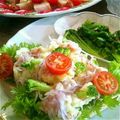 ニコニコまっきー's cooksnap of when they made ポテサラトースト（わさび菜＋）.
