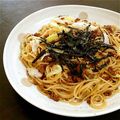 ペコリーナの台所's cooksnap of when they made チューちゃんの肉みそとねぎde和風パスタ.