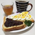 ぱふ♪'s cooksnap of when they made ゆで卵とあんバターのトースト♪.