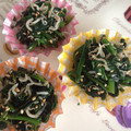 ☆Chococo★'s cooksnap of when they made 我が家の定番！ほうれん草のごまじゃこ和え.