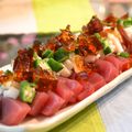 よっしゃん's cooksnap of when they made まぐろのタルタル風～だし醤油のジュレ。.