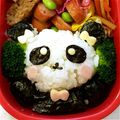 ☆めい＆ゆかり☆'s cooksnap of when they made キャラ弁☆パンダ弁当.