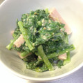 まｋｏ's cooksnap of when they made からし菜と魚肉ソーセージの味噌マヨ和え.