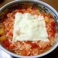 パフェ☆'s cooksnap of when they made トマト雑炊。ミネストローネ・リメイク.