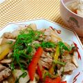 mopa's cooksnap of when they made 豚バラ肉と冬瓜の炒めもの.