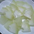 tyaco's cooksnap of when they made ヘルシー冬瓜のお刺身.