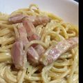 73works's cooksnap of when they made ※生クリーム不要※ カルボナーラ.